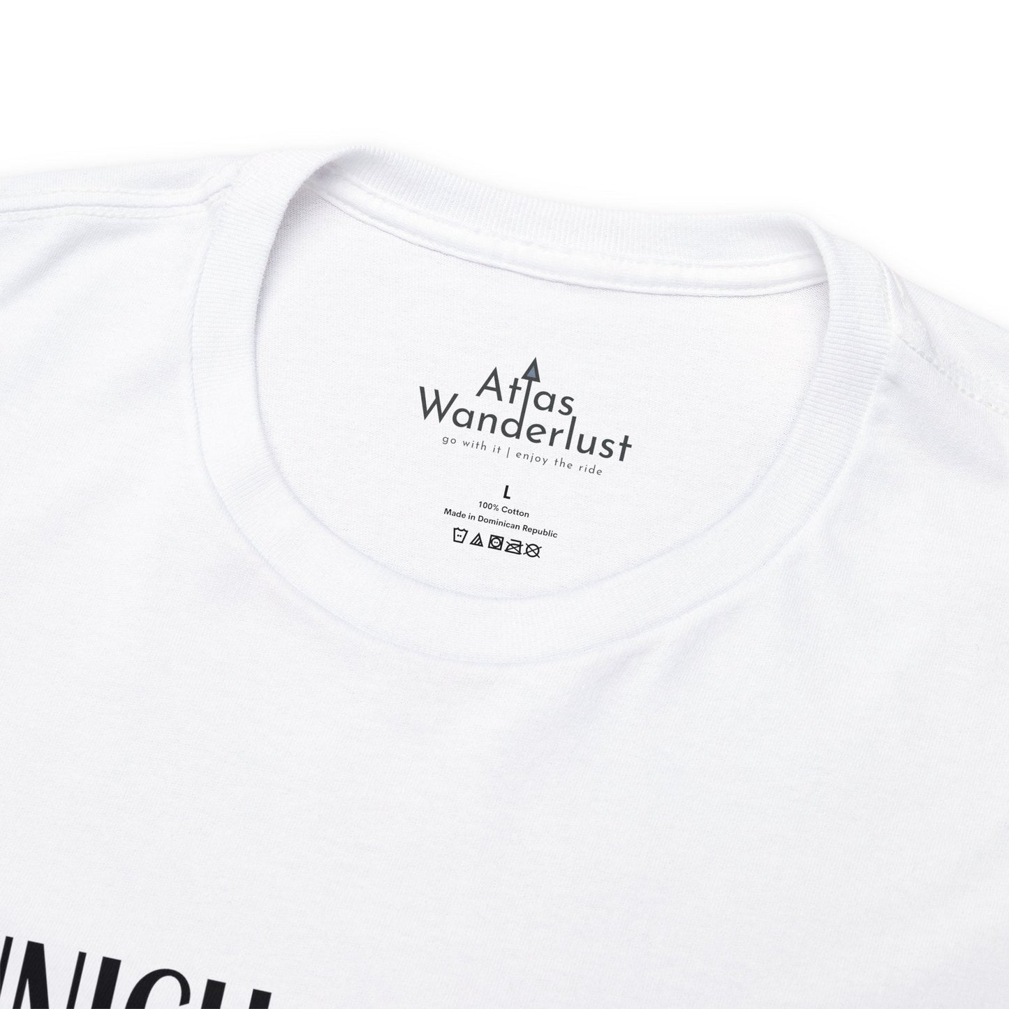 Munich Germany Coordinates T-Shirt, Modern Travel Tee Atlas Wanderlust