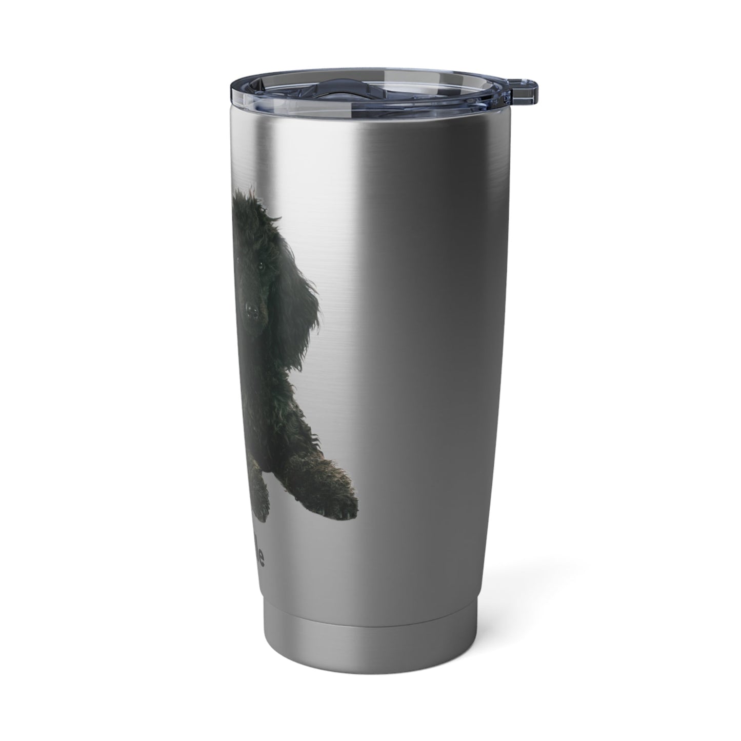 Poodle Tumbler, Spoo, 20 oz Stainless Steel Atlas Wanderlust