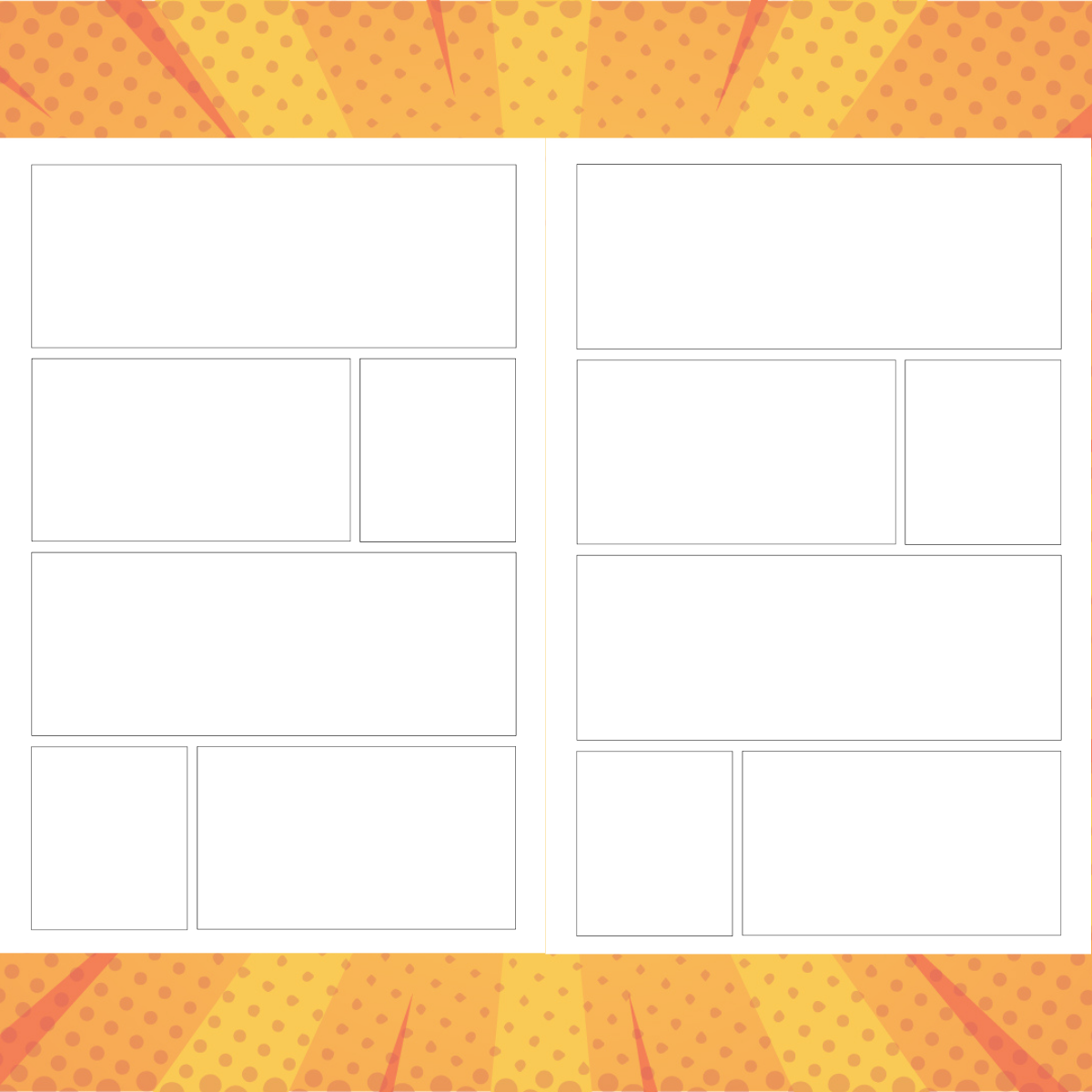 Comic Book, Blank Retro Atlas Wanderlust