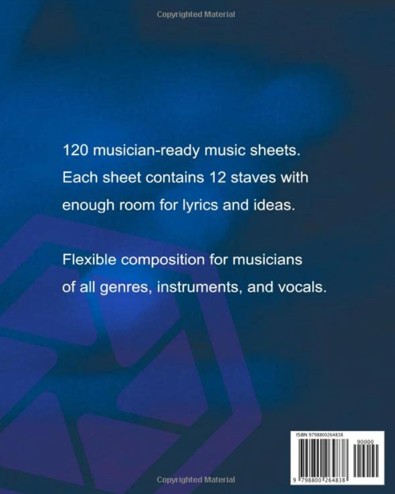 Blank Sheet Music Synthesizer Atlas Wanderlust