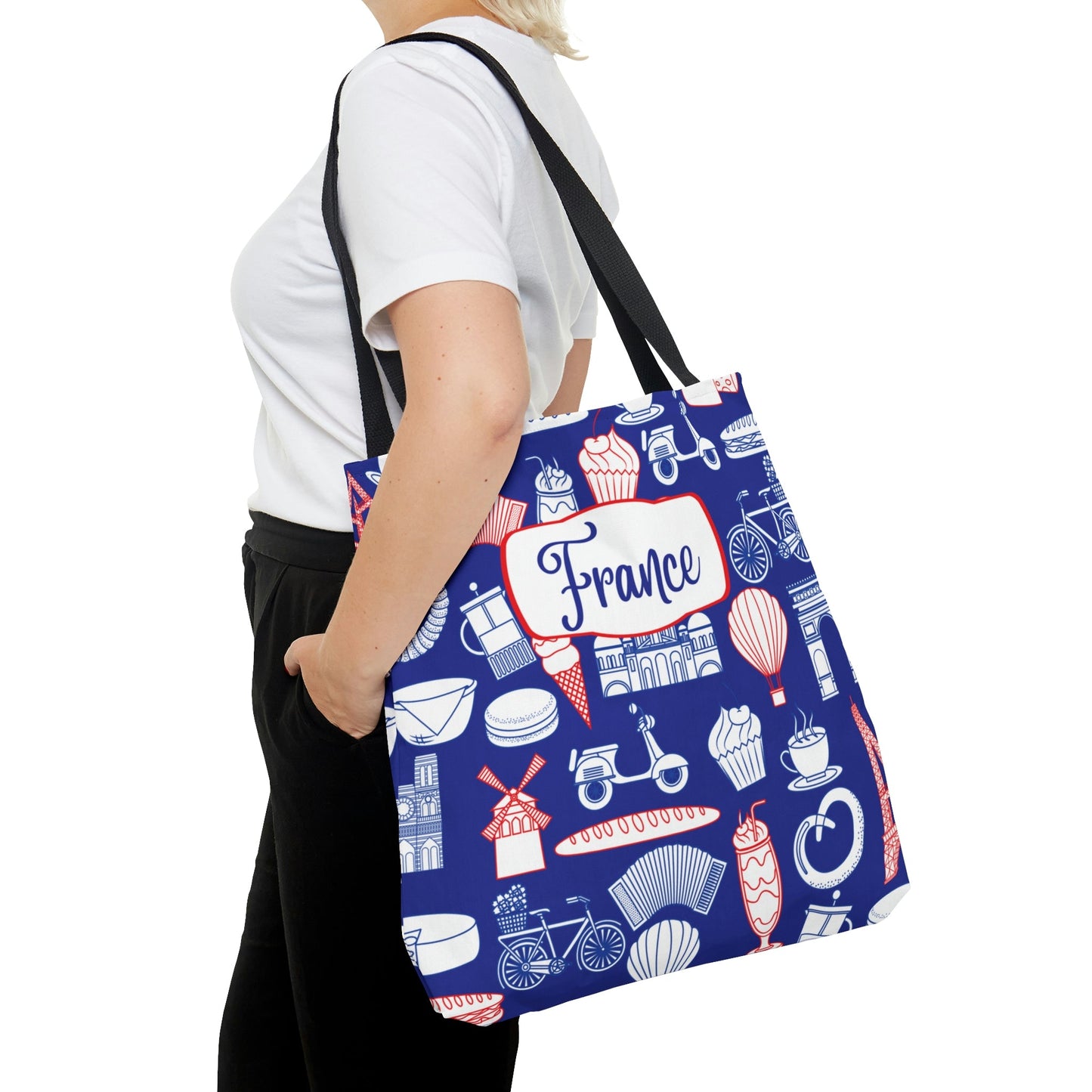 French Tote, Bon Jour Atlas Wanderlust