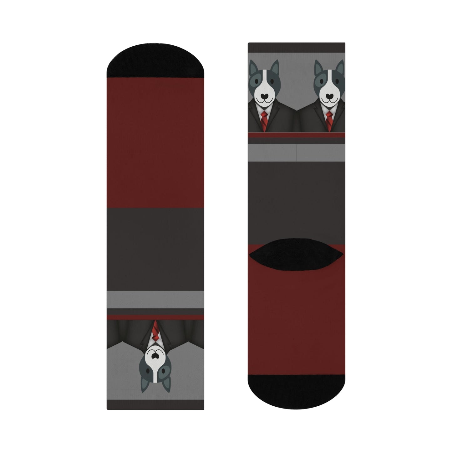 Bull Terrier Socks Well Suited Unisex Adult Stretchy Mid Calf Original Atlas Wanderlust