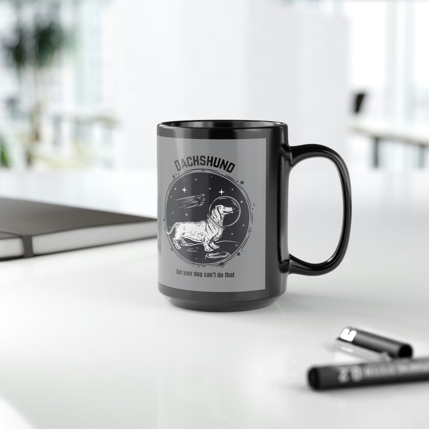 Dachshund Mug, Space Atlas Wanderlust