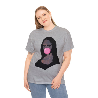 Mona Lisa Bubblegum T-Shirt Italy Humor Tee Atlas Wanderlust