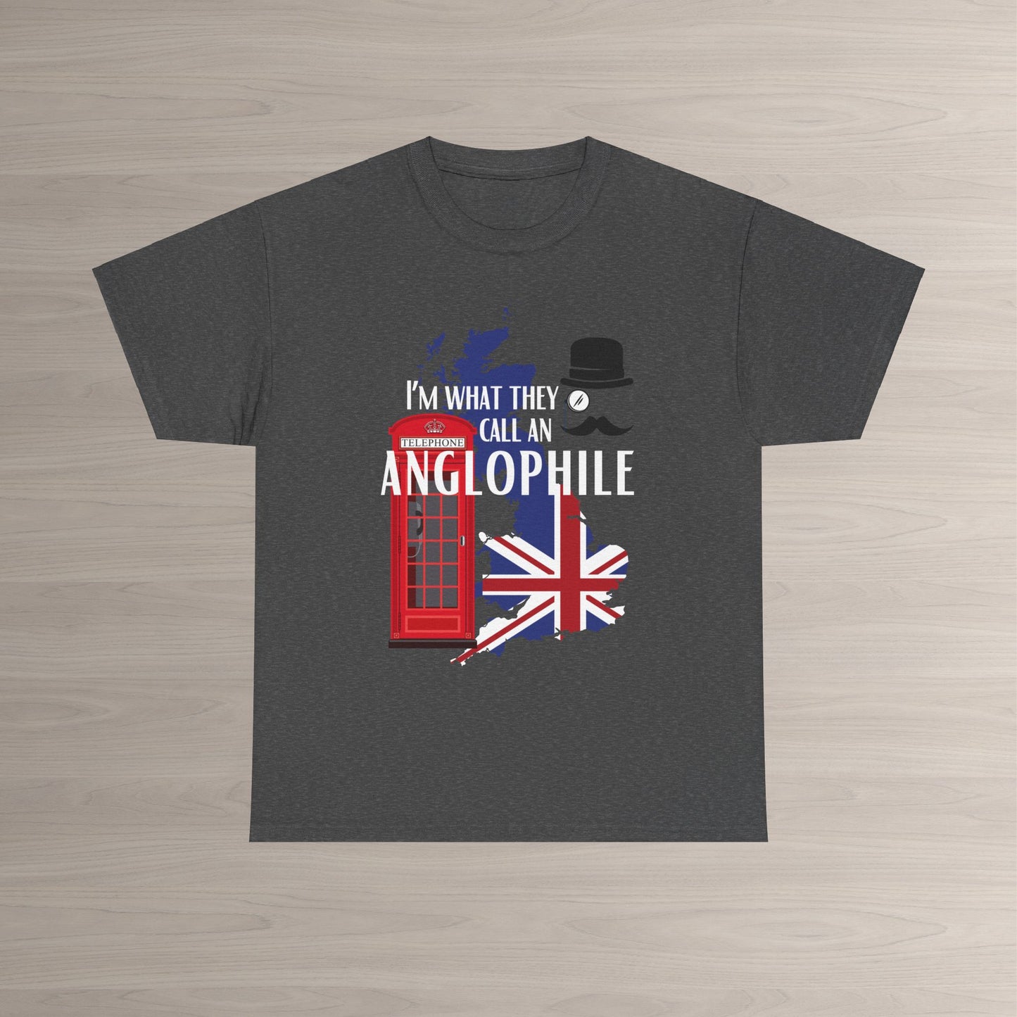 Anglophile unisex short sleeve shirt featuring London England inspired classic fit design
