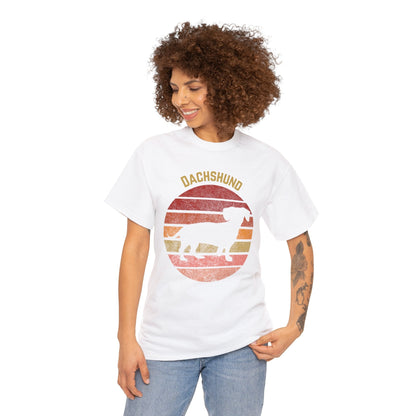 Dachshund T-Shirt, Retro Wiener Dog tee Atlas Wanderlust