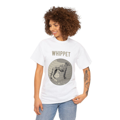 Whippet T-Shirt, World Map Tee Atlas Wanderlust