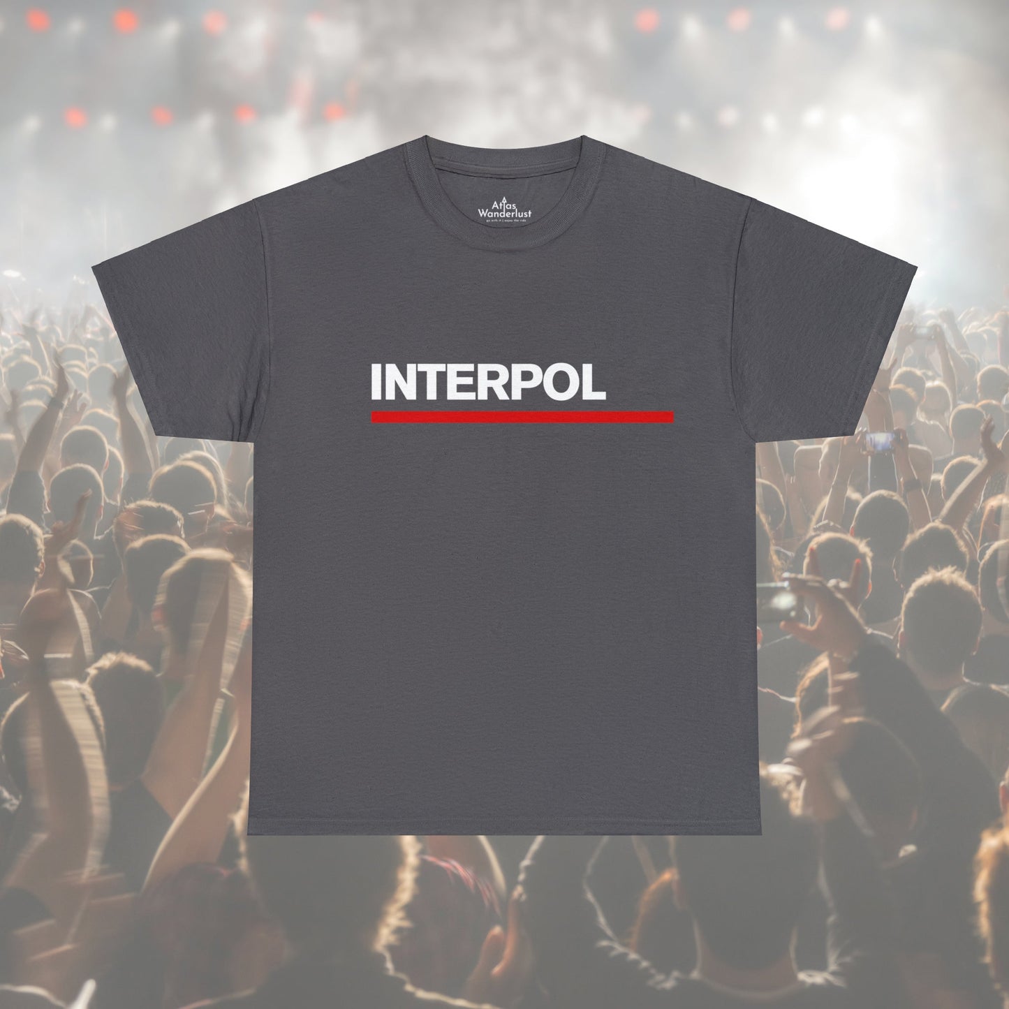 Interpol Tee Logo Unisex Classic Fit Atlas Wanderlust