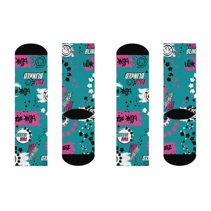 Blink 182 Socks Tom Is Back! Unisex Adult Stretchy Mid Calf Atlas Wanderlust