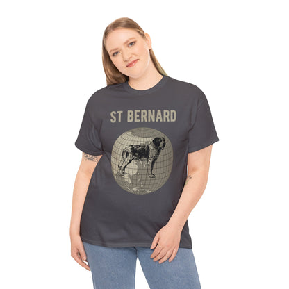 St Bernard T-Shirt, Old-World Map Tee Atlas Wanderlust