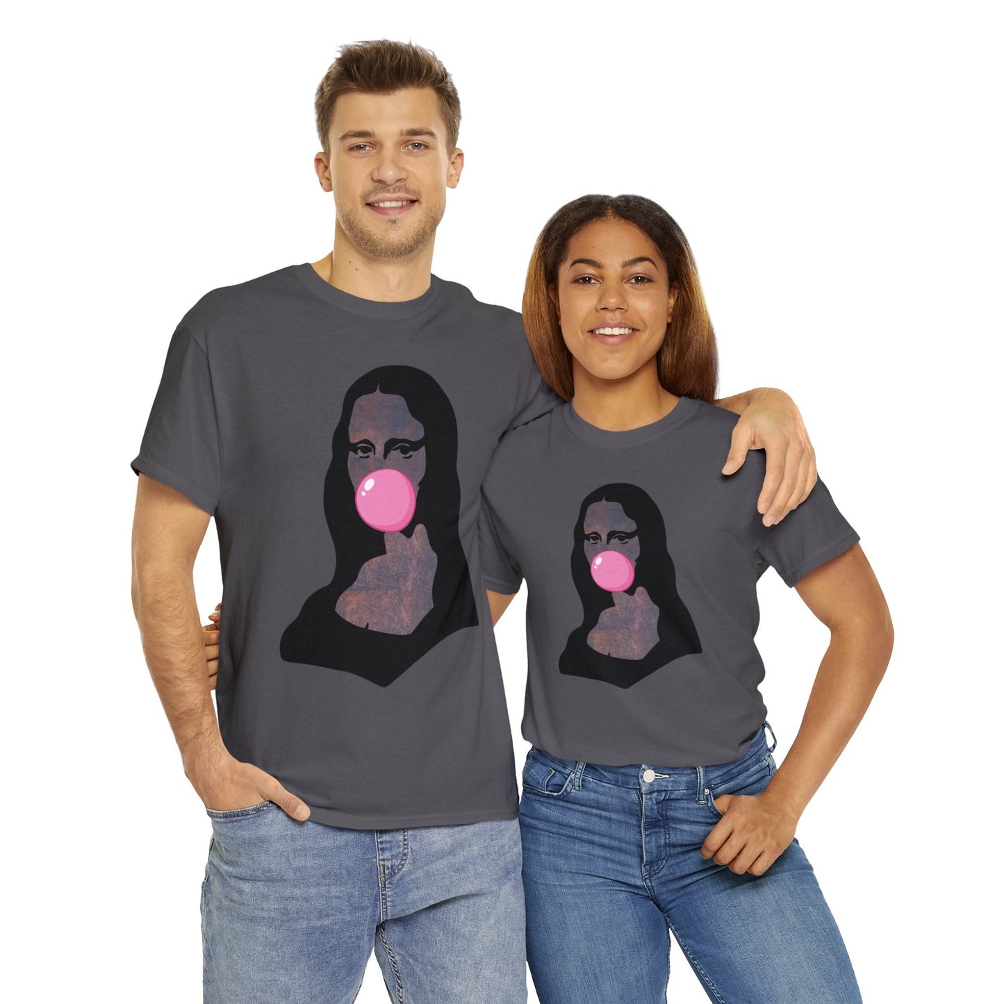 Mona Lisa Bubblegum T-Shirt Italy Humor Tee Atlas Wanderlust