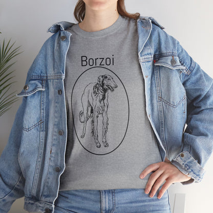 Borzoi T-Shirt, European Hound Tee Atlas Wanderlust