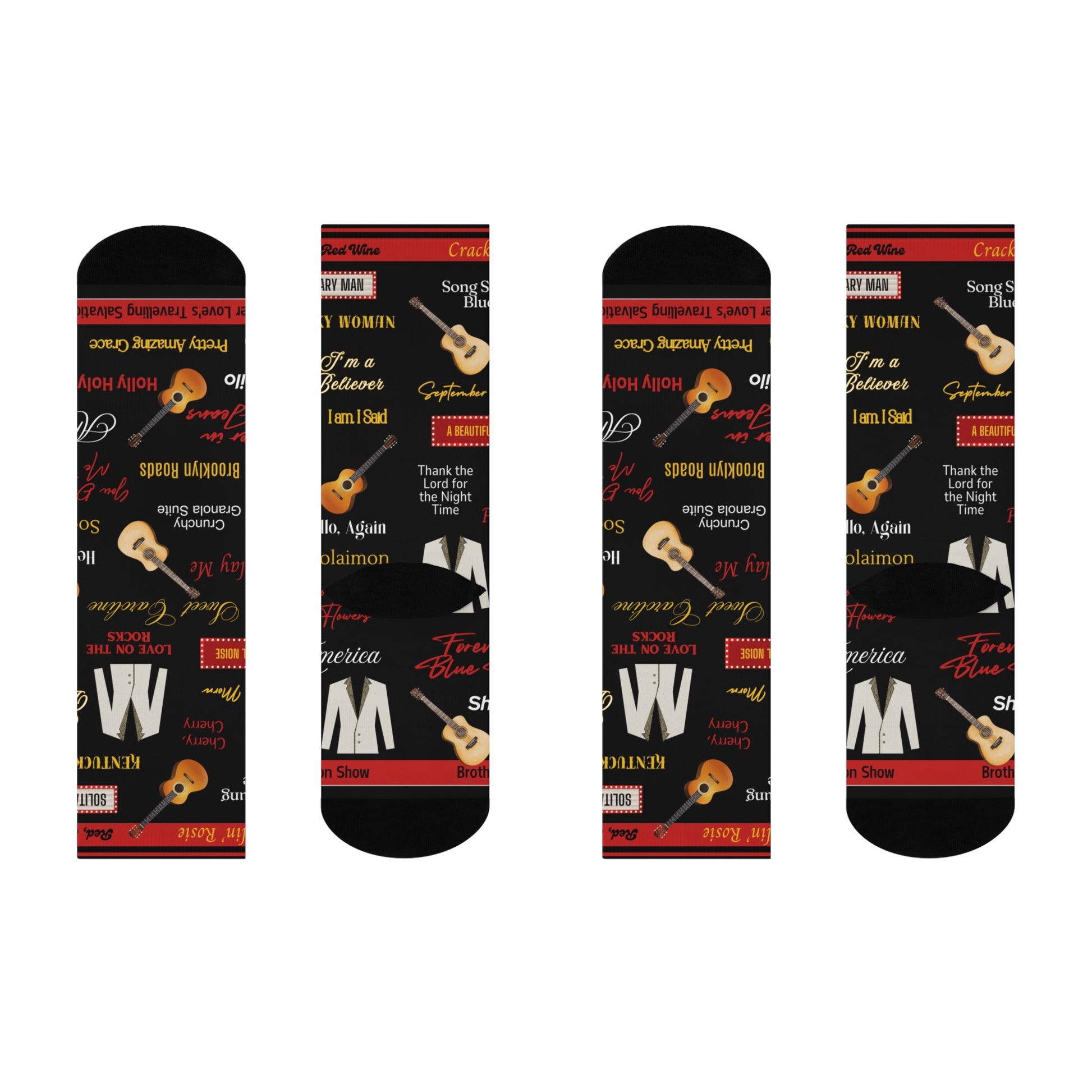 Neil Diamond Beautiful Noise unisex socks with music-inspired original design