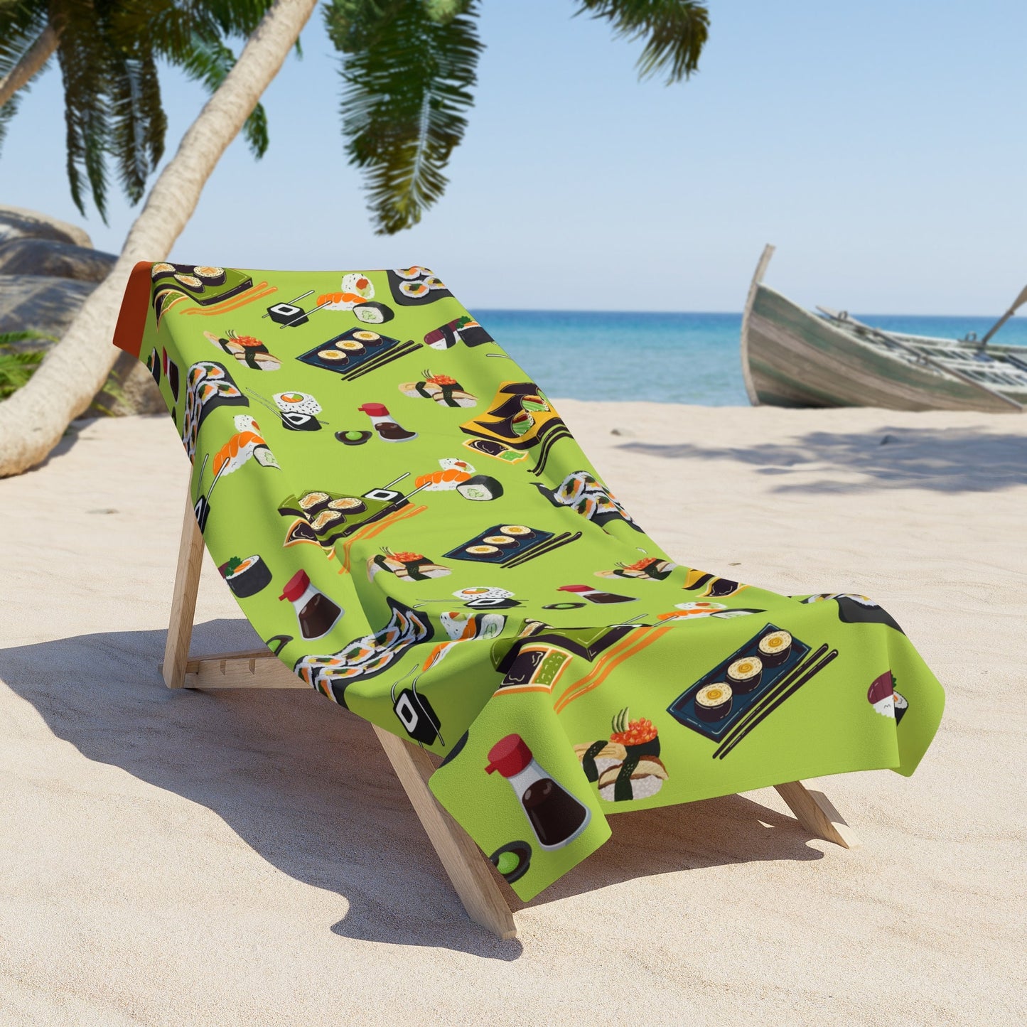 Sushi Beach Towel Atlas Wanderlust