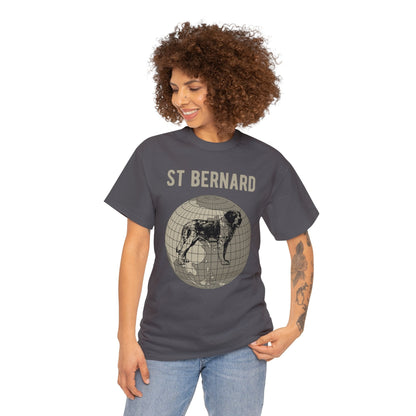 St Bernard T-Shirt, Old-World Map Tee Atlas Wanderlust