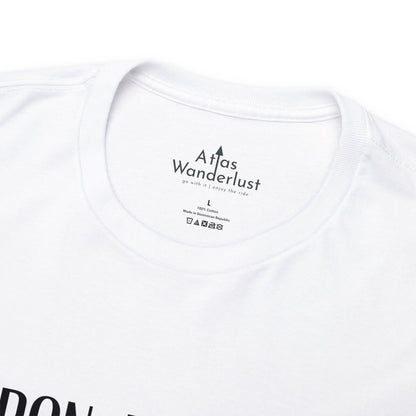 Lisbon, Portugal Coordinates T-Shirt, Modern Travel Tee Atlas Wanderlust