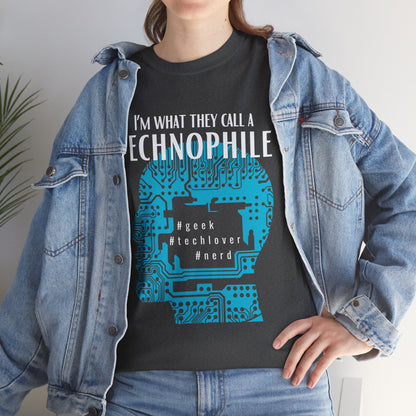 Technophile unisex short sleeve shirt for tech lovers and geeks with modern design