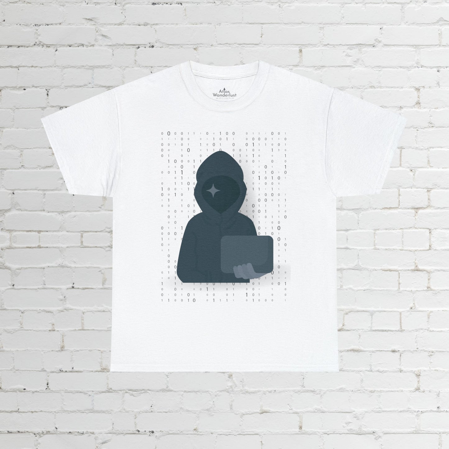 Hacker Tee! Unisex, Binary Numbers, Cyber Security Tee Atlas Wanderlust