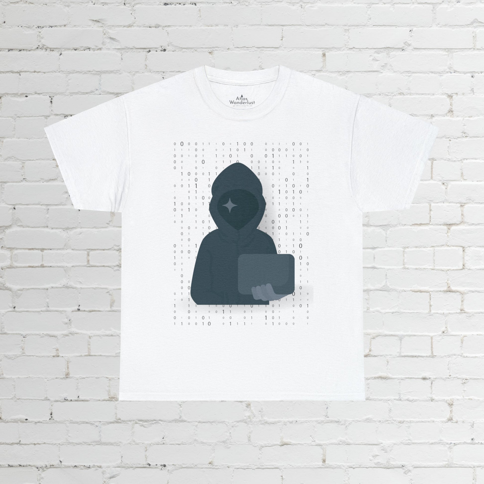 Hacker Tee! Unisex, Binary Numbers, Cyber Security Tee Atlas Wanderlust
