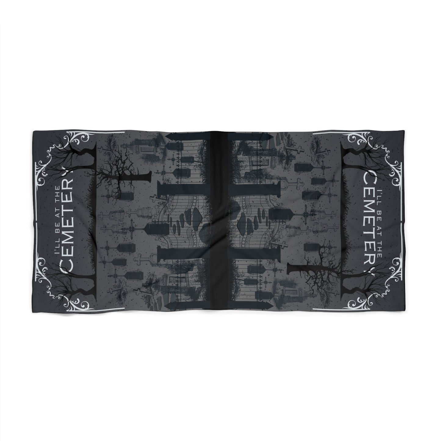 Cemetery Beach Towel Taphophile Gothic Atlas Wanderlust