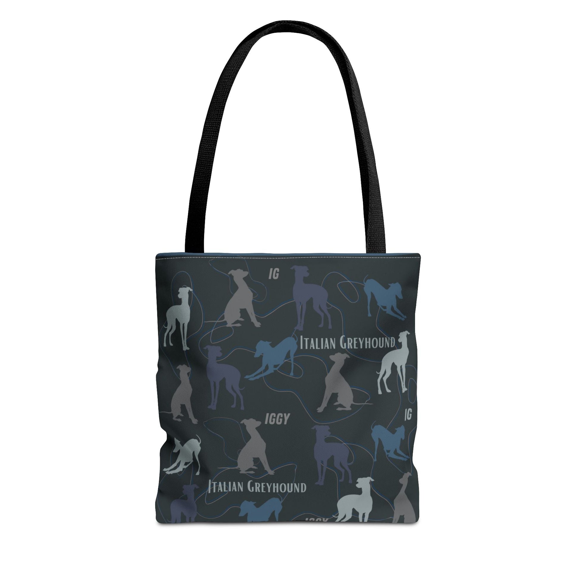 Italian Greyhound Iggy Tote Bag  Modern Design Original 3 Sizes Atlas Wanderlust