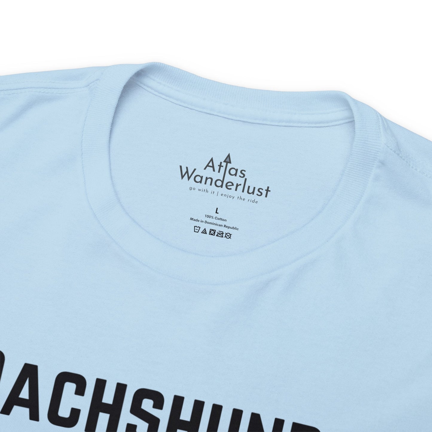 Dachshund T-Shirt, Long Body Wiener Dog Tee Atlas Wanderlust