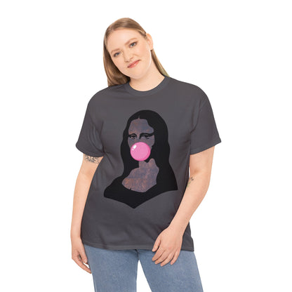 Mona Lisa Bubblegum T-Shirt Italy Humor Tee Atlas Wanderlust
