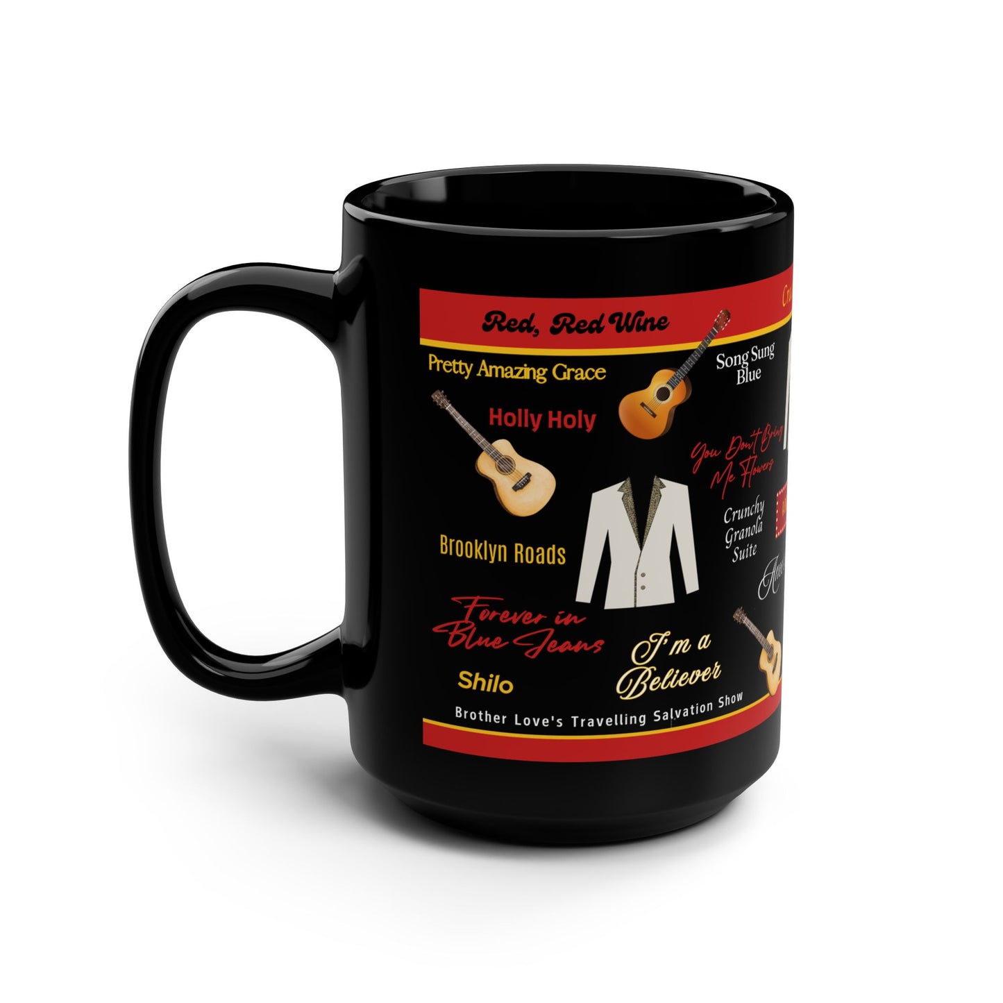 Neil Diamond Beautiful Noise 15oz ceramic music mug with classic song-inspired design