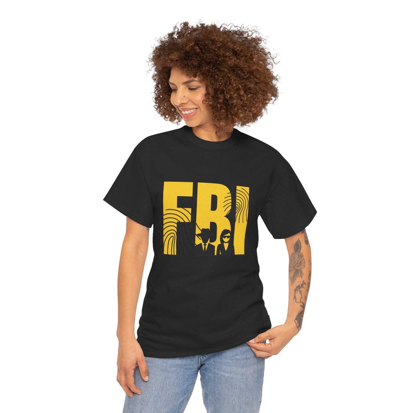 FBI criminal justice unisex black short sleeve shirt for law enforcement supporters