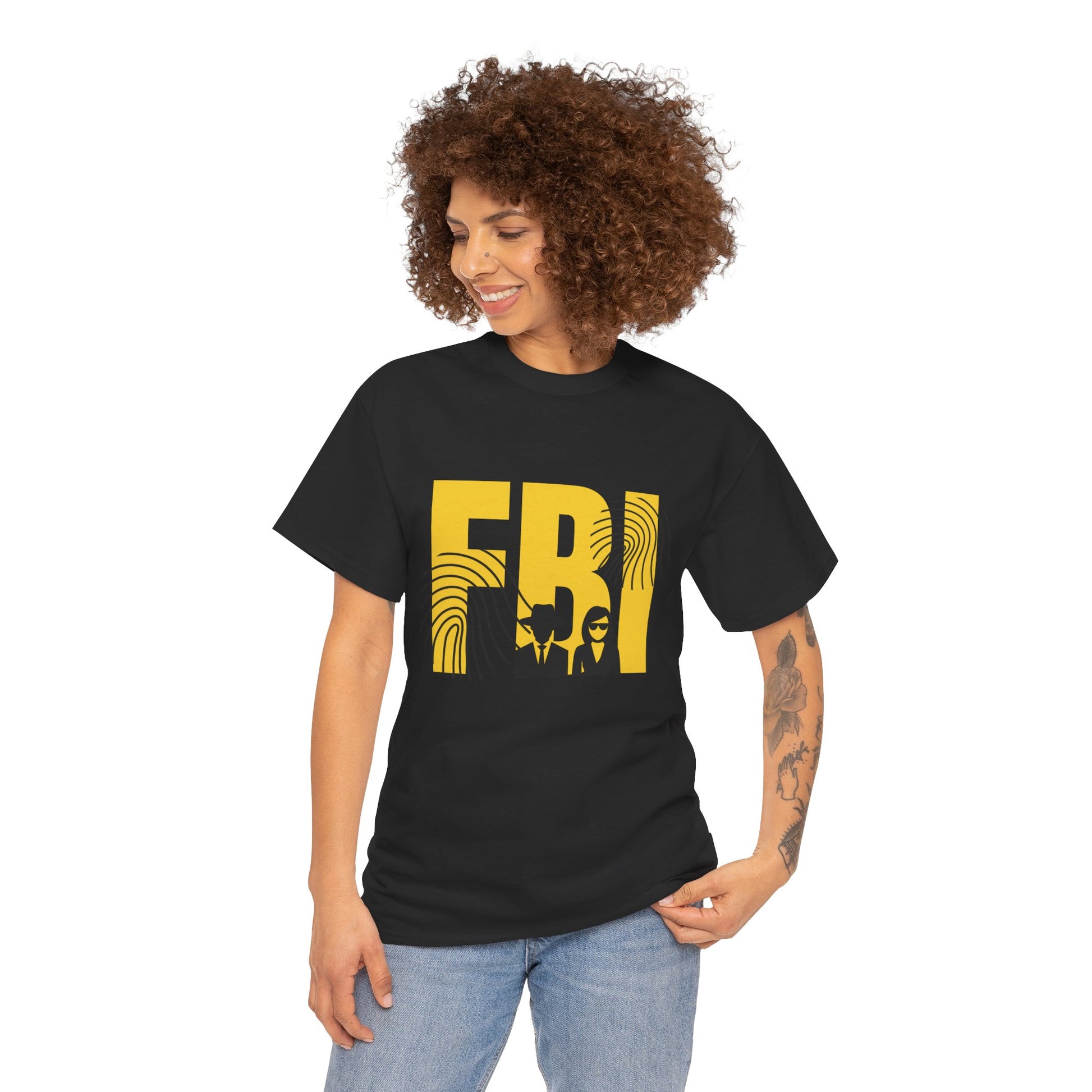 FBI criminal justice unisex black short sleeve shirt for law enforcement supporters