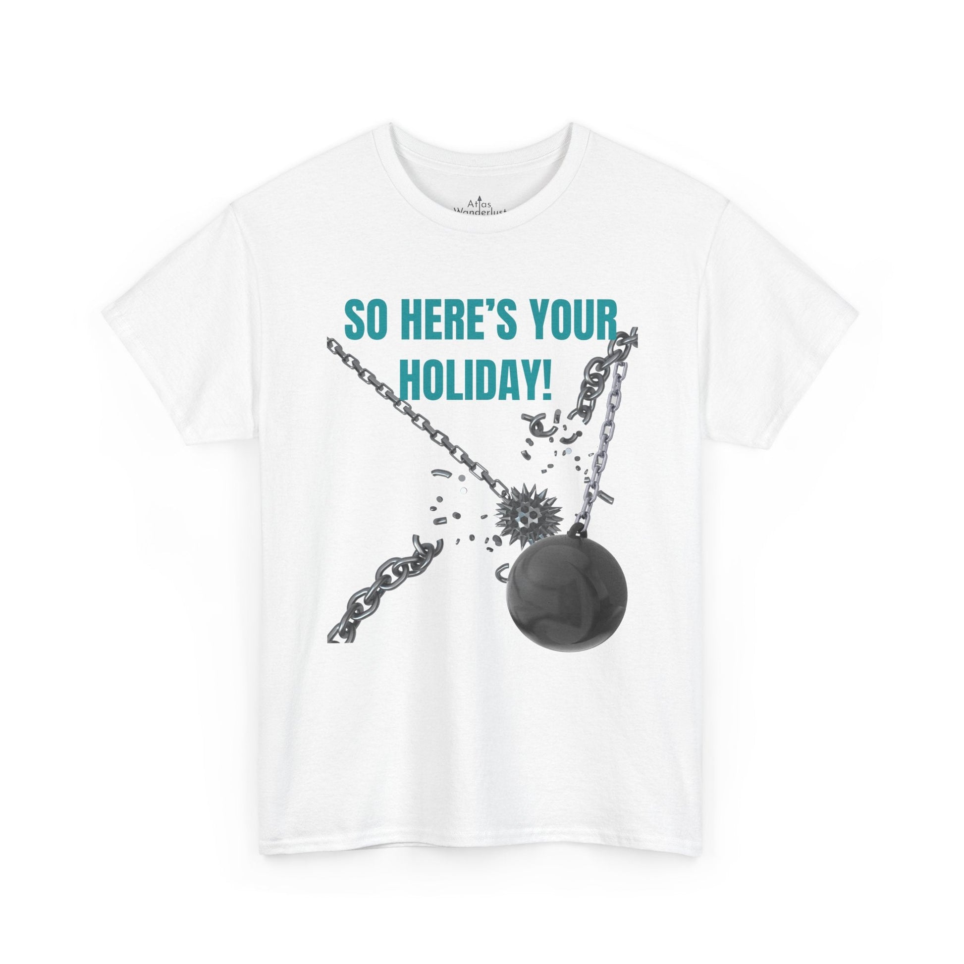 Blink 182 T-Shirt So Here’s Your Holiday T-Shirt, Song Tee Atlas Wanderlust