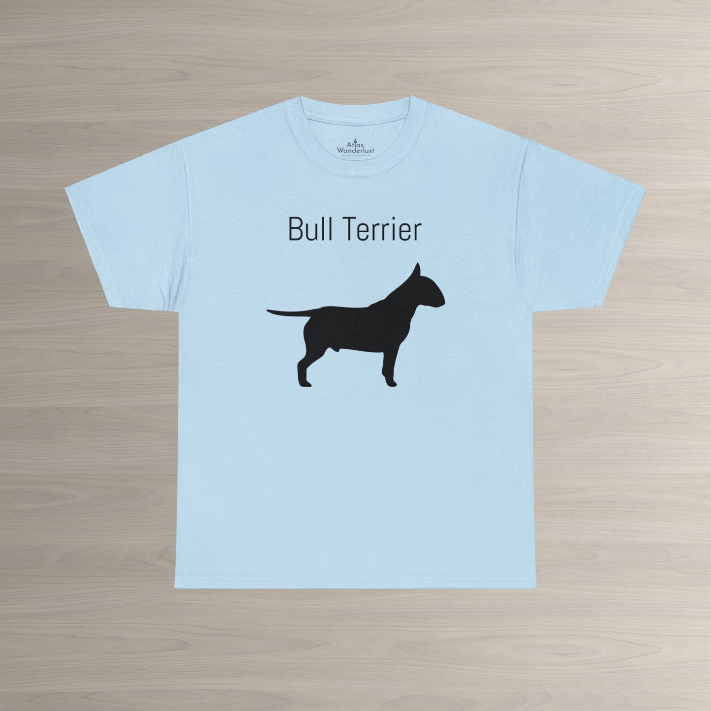 Bull Terrier T-Shirt, Bully Silhouette Tee Atlas Wanderlust