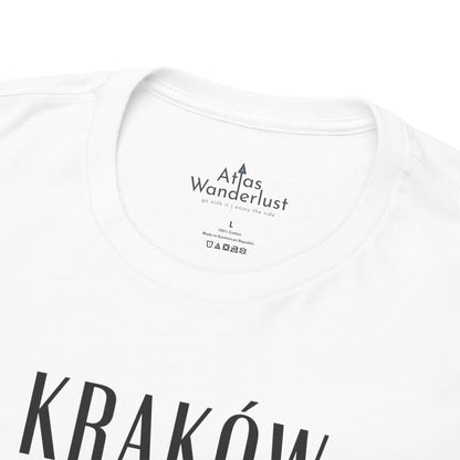 Krakow, Poland Coordinates T-Shirt Unisex Atlas Wanderlust