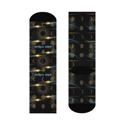 Solar Eclipse Crew Socks, April 8 2024 Exclusive! Atlas Wanderlust