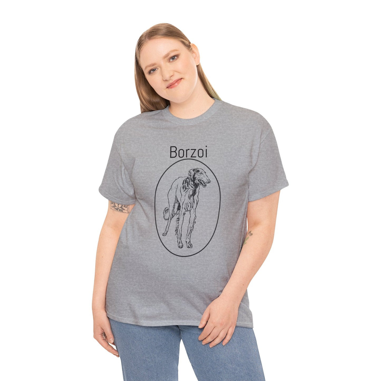 Borzoi T-Shirt, European Hound Tee Atlas Wanderlust