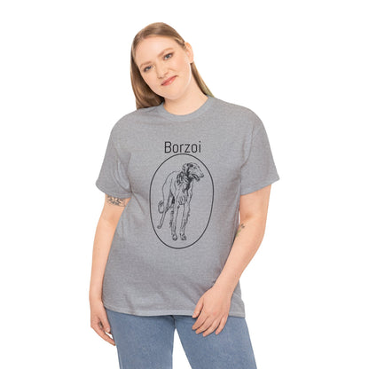 Borzoi T-Shirt, European Hound Tee Atlas Wanderlust