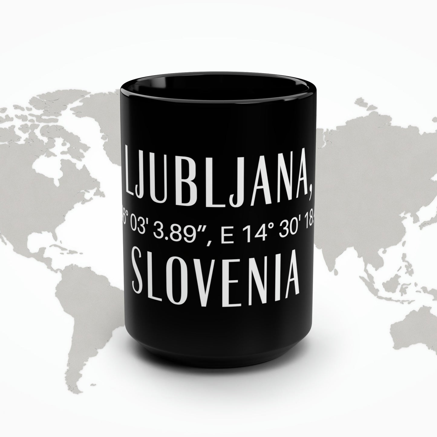 Ljubljana, Slovenia Mug Atlas Wanderlust