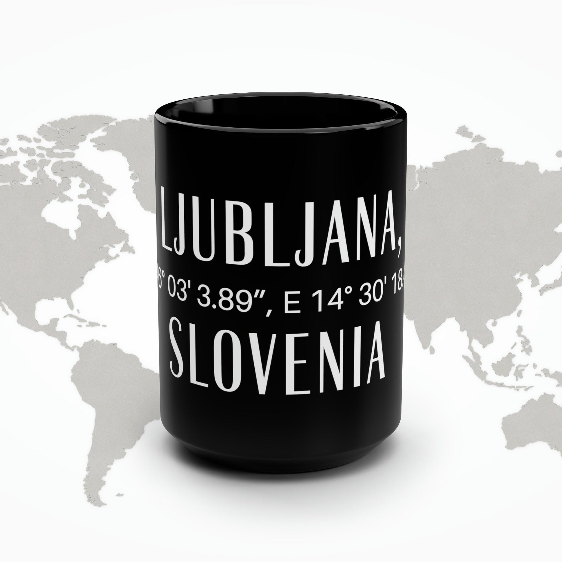Ljubljana, Slovenia Mug Atlas Wanderlust