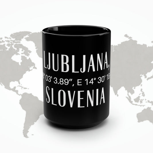 Ljubljana, Slovenia Mug Atlas Wanderlust