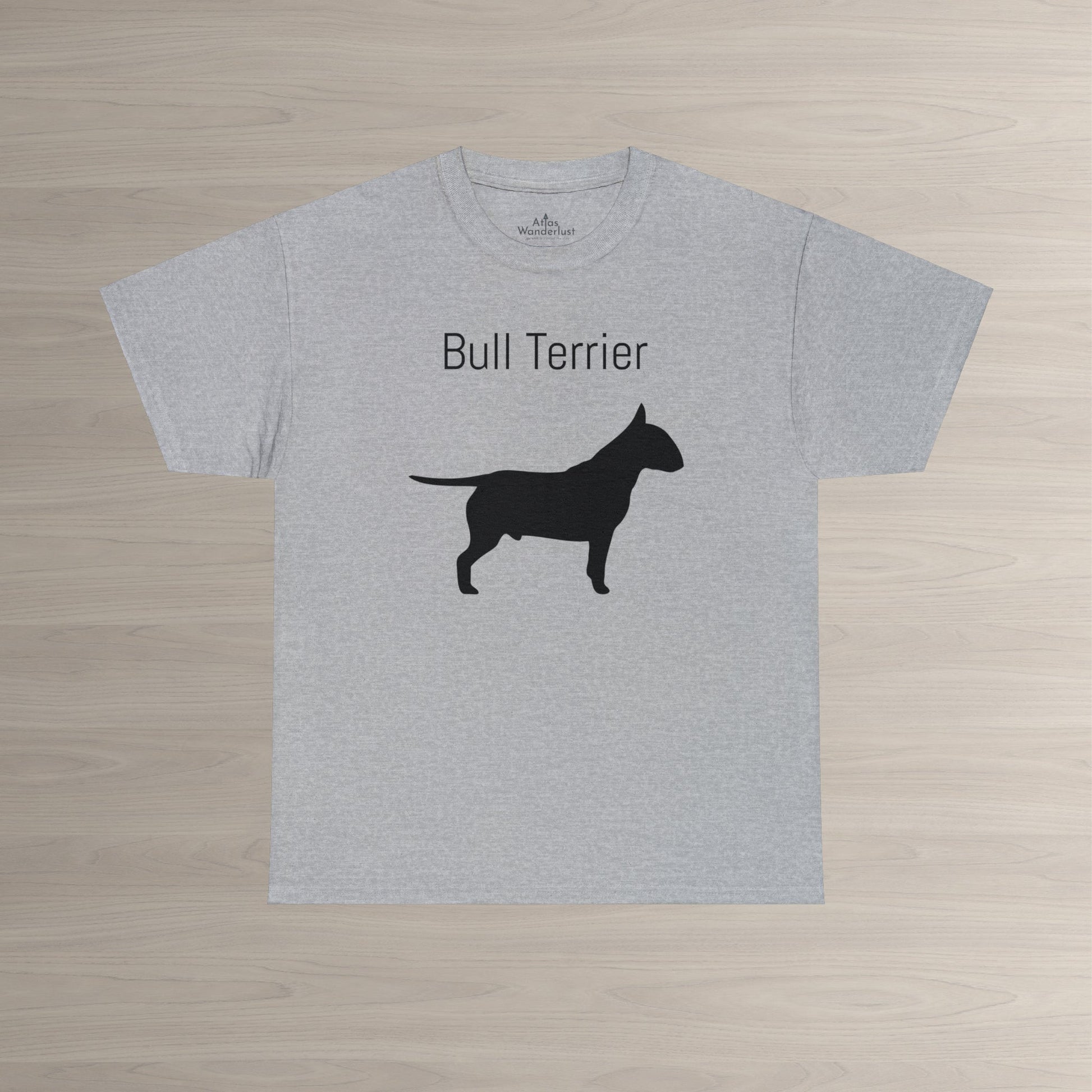 Bull Terrier T-Shirt, Bully Silhouette Tee Atlas Wanderlust