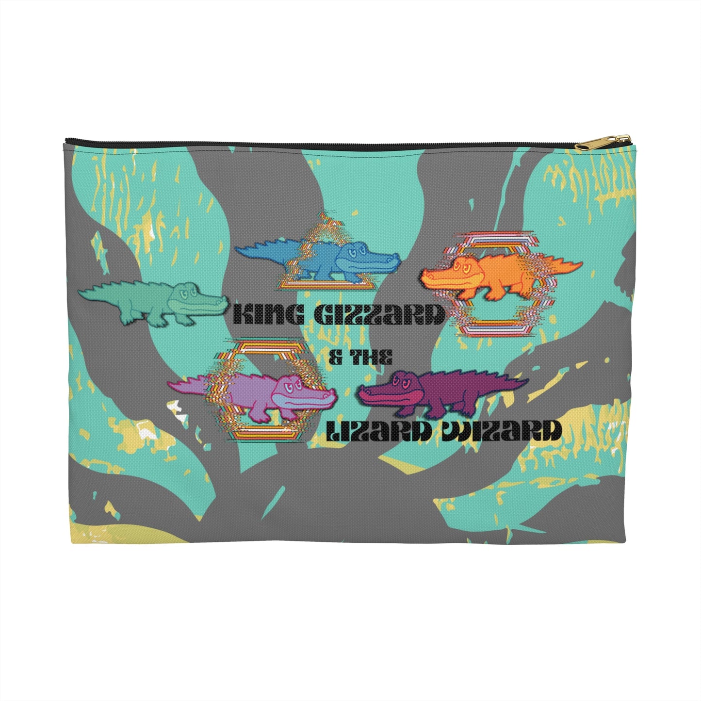 King Gizzard & the Lizard Wizard Accessory Pouch, KGLW Bag Atlas Wanderlust