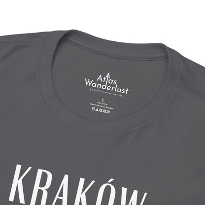 Krakow, Poland Coordinates T-Shirt Unisex Atlas Wanderlust