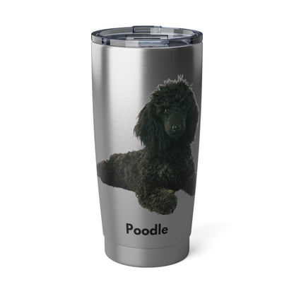 Poodle Tumbler, Spoo, 20 oz Stainless Steel Atlas Wanderlust