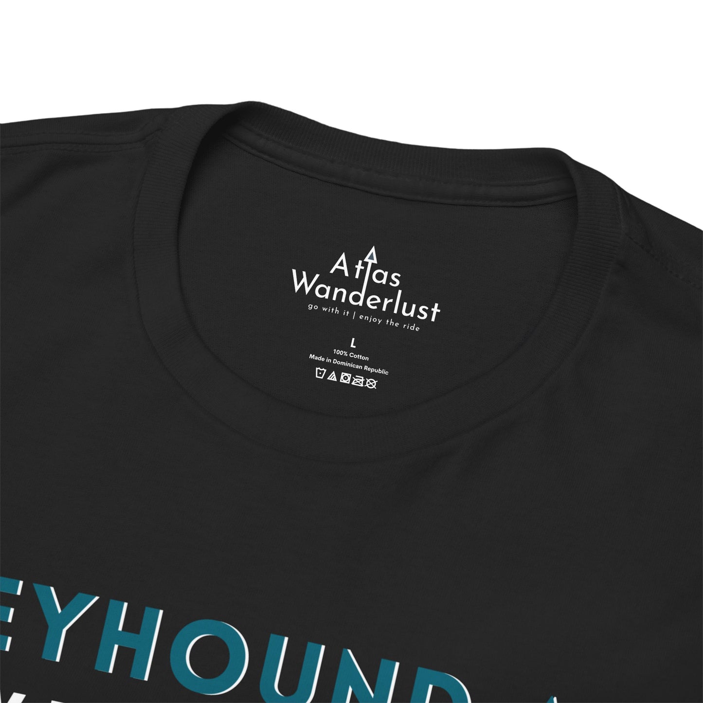 Greyhound Air short sleeve unisex shirt featuring New Zealand to USA greyhound rescue aviation design