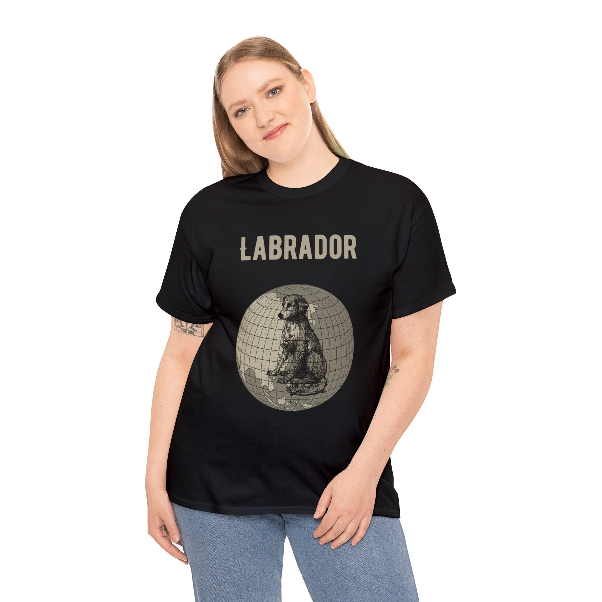 Labrador RetrieverT-Shirt, Old-World Map Tee Atlas Wanderlust