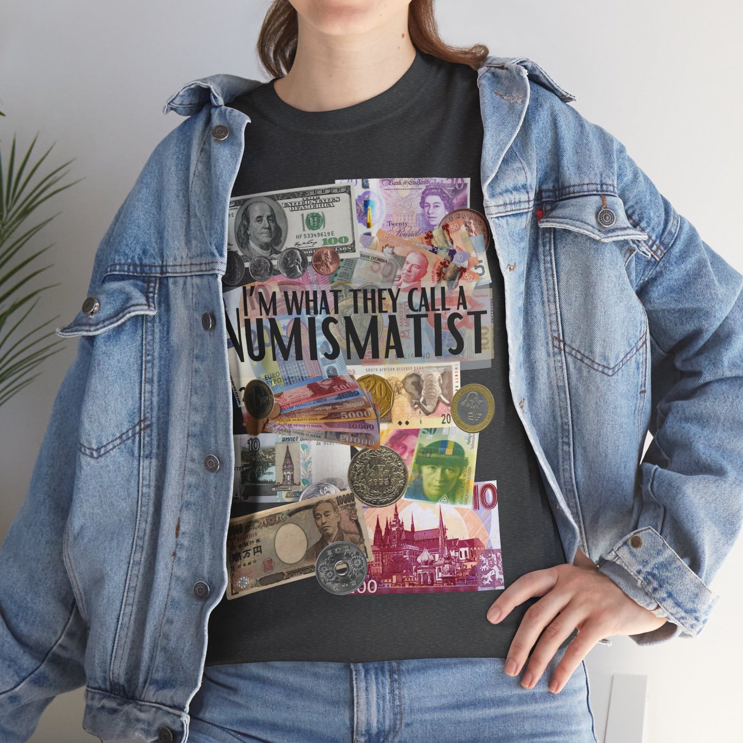 Numismatist unisex t-shirt for currency and coin lovers with collector themed design