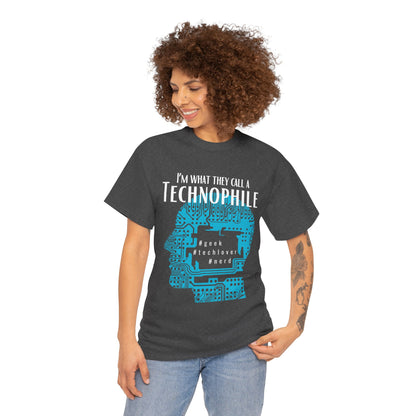 Technophile unisex short sleeve shirt for tech lovers and geeks with modern design
