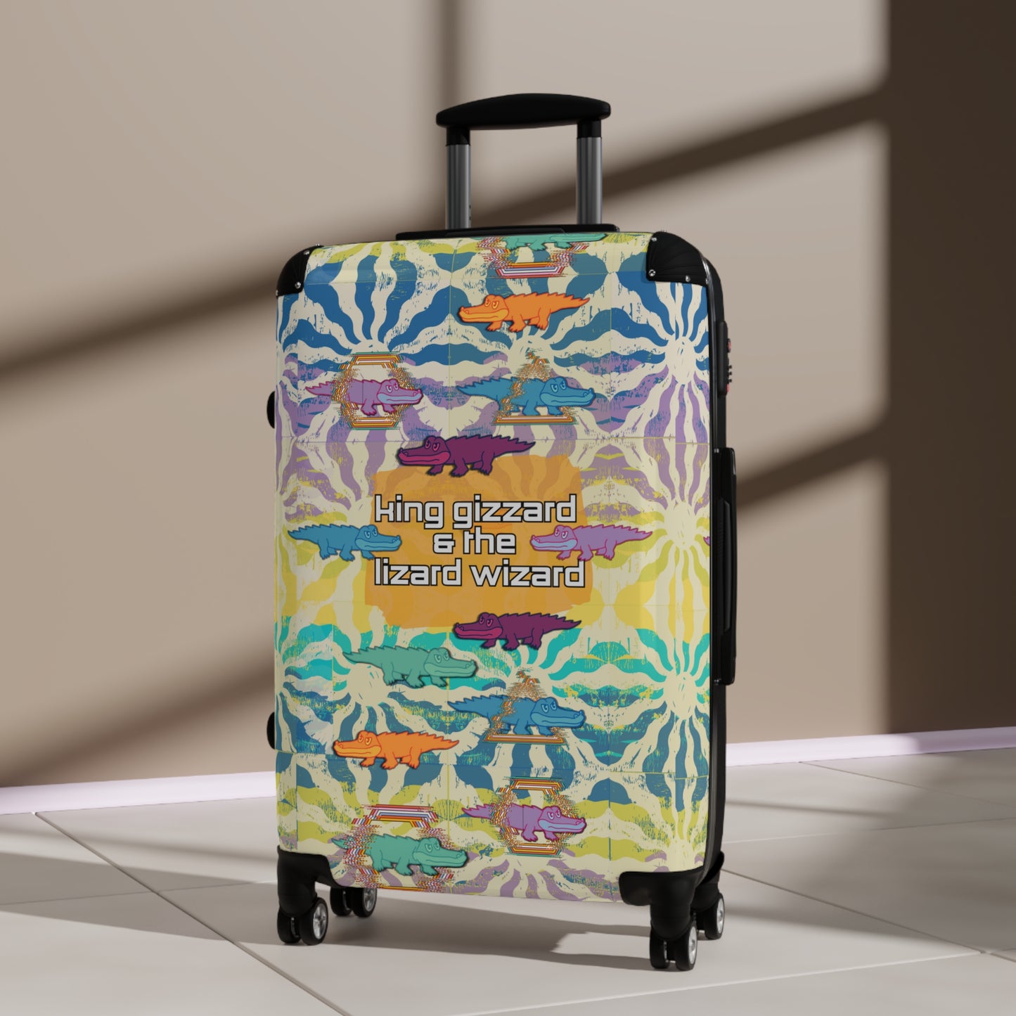 Alligator suitcase King Gizzard psychedelic office