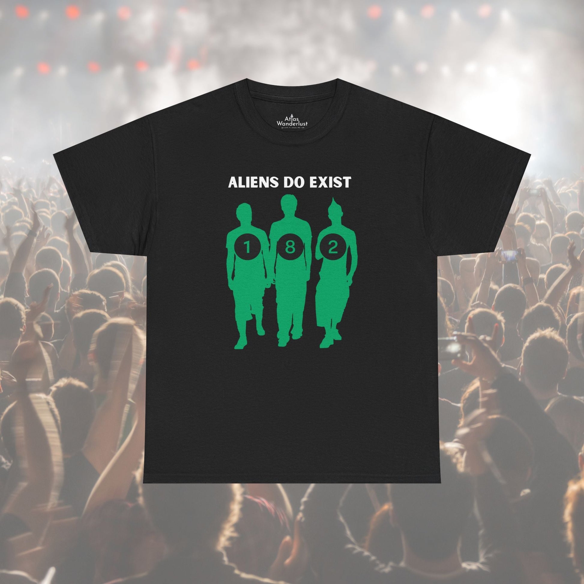 Blink 182 T- Shirt Aliens Exist Old School Punk Rock Tee Unisex Atlas Wanderlust