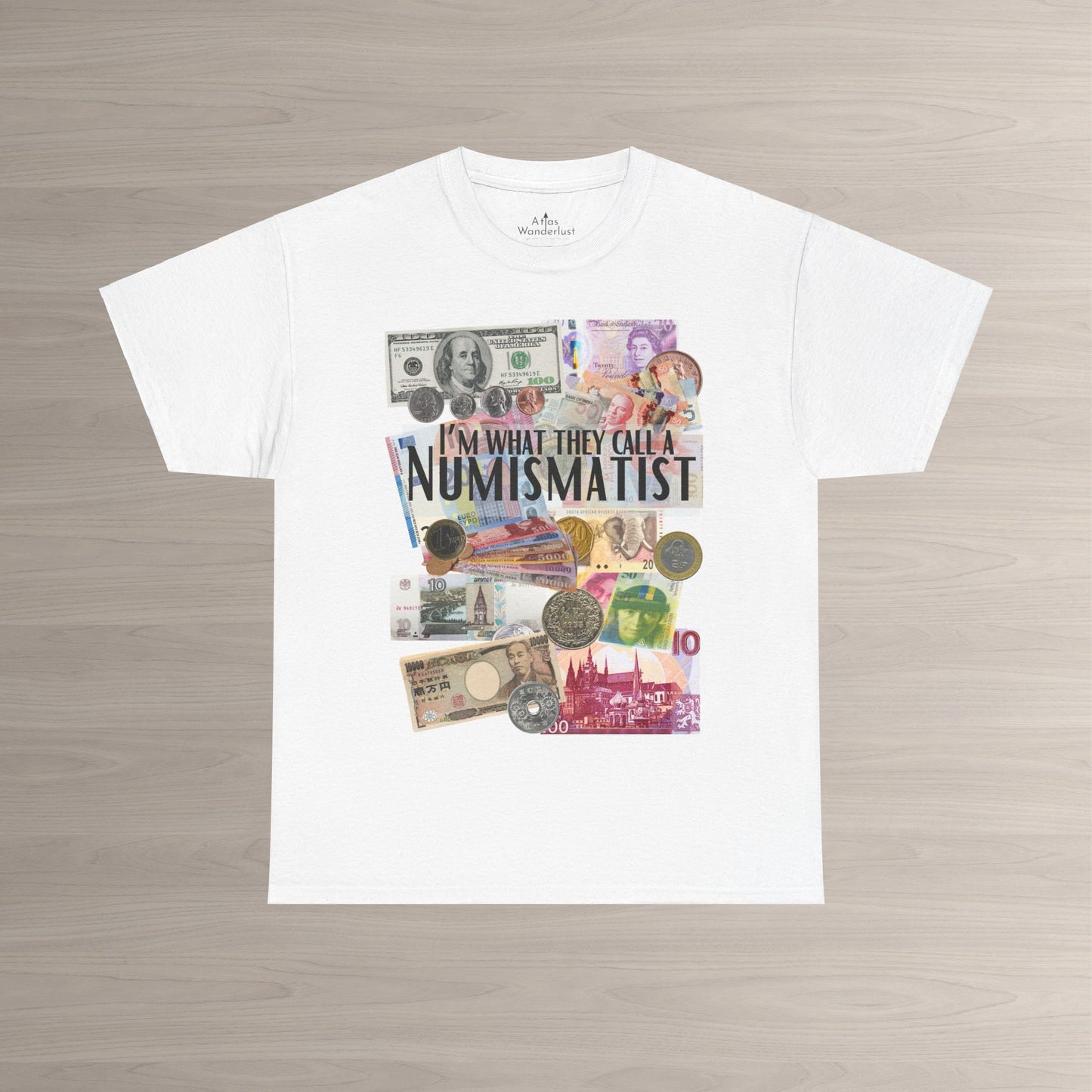 Numismatist unisex t-shirt for currency and coin lovers with collector themed design